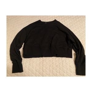 Cropped Over Sized Sweatshirt